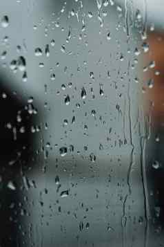 雨滴水晶窗口伤心一天