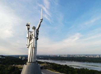 空中视图<strong>祖国</strong>纪念碑基辅乌克兰
