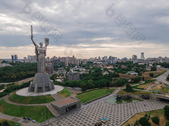 空中视图祖国纪念碑基辅乌克兰