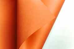 橙色白色平躺背景锋利的层曲线阴影复制空间