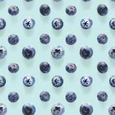 时尚的无缝的模式蓝莓蓝莓模式孤立的蓝色的背景