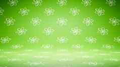 空空白绿色原子象征模式工作室背景