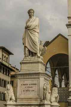雕像致敬父亲意大利语言但丁阿利格