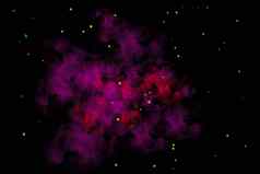红色的星云星星想象力图像