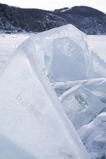 冰<strong>表</strong>冻湖湖贝加尔湖俄罗斯