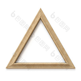 木三角形形状的图片框架
