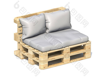 木托盘沙发