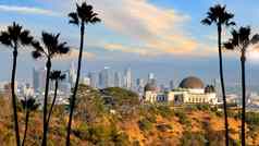 格里菲思天文台这些洛杉矶城市天际线