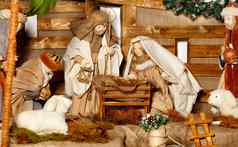 木偶作文基督诞生基督耶稣维珍玛丽约瑟夫吃稻草东方三博士
