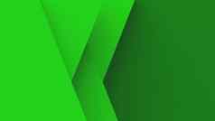 摘要绿色背景基本几何重叠影子插图渲染