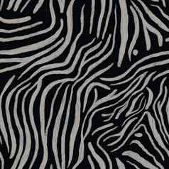 斑马皮肤条纹无缝的模式黑色的背景动物打印黑色的白色handrawn纹理