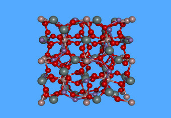 spessartin<strong>分子</strong>模型原子