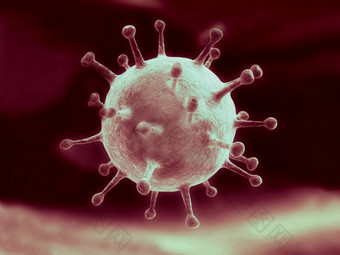 病毒细菌显微镜特写镜头红色的颜色纹理背景
