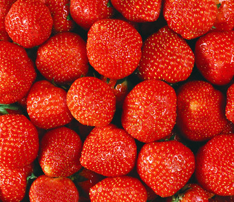 明亮的红色的成熟的草莓<strong>背</strong>景纹理<strong>背</strong>景