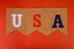 漂亮的写横幅美国信挂燕尾服旗帜曼联州彩旗