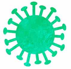 电晕病毒细菌绿色
