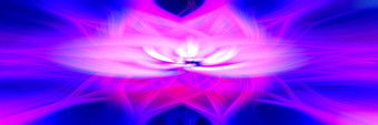 美丽的摘要交织在一起纤维形成形状闪耀火焰花相互<strong>关联</strong>的心粉红色的紫色的蓝色的颜色插图横幅全景大小