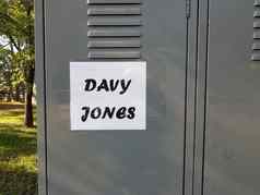 戴维琼斯储物柜标志金属储物柜