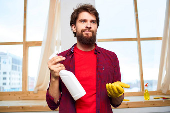 房子更清洁的洗涤剂室内窗口生活方式服务
