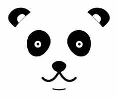 熊猫可爱的脸