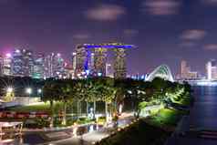 新加坡城市视图业务市中心建筑区域玛丽娜接二连三新加坡
