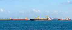 物流容器船航运院子里主要运输货物容器航运新加坡港口