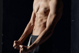 运动的家伙泵ABS健美运动员健身<strong>手臂肌肉</strong>肱二头肌肱三头肌模型
