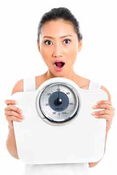 亚洲女人重量规模失去重量