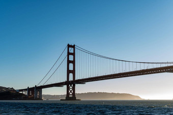 著名的金门桥三旧金山加州美国金门桥悬架桥跨越金门连接三旧金山湾太平洋海洋
