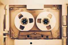古董音频磁带紧凑的盒式磁带