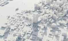 摩天大楼大都市城市单色体系结构业务城市计划概念低多边形城市景观场景蓝图大型项目主题复制空间插图呈现