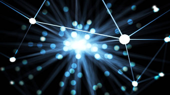 摘要蓝色的<strong>未来</strong>主义的技术网络节点电缆数据行传输链接沟通结构概念神经元电子<strong>主题</strong>元素插图