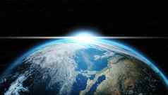 地球深空间照明阳光集团星星黑色的背景天文学科学概念蓝色的大理石全球黑暗地球主题元素图像有家具的美国国家航空航天局