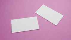 白色业务卡模型叠加粉红色的颜色表格背景对象背景概念品牌演讲模板打印英寸纸大小封面插图呈现
