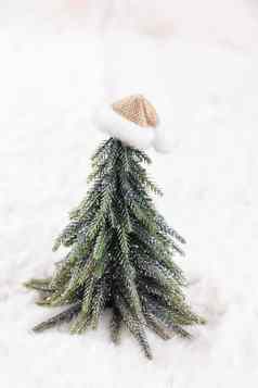 圣诞节树羊毛背景