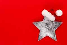 圣诞节明星装饰柔和的彩色的背景圣诞节一年最小的概念