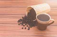 概念喝咖啡咖啡豆子咖啡杯表格
