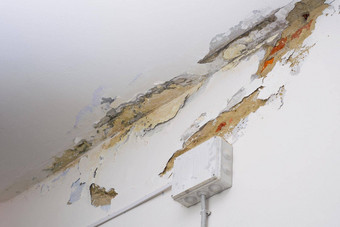 损害天花板水管道泄漏住房问题概念