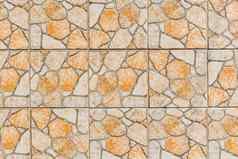 陶瓷瓷砖地板上纹理摘要棕色（的）模式石头墙背景
