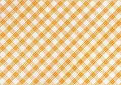 橙色白色摘要网纹模式背景野餐条格平布桌布广场织物纹理