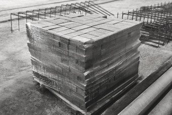 混凝土块包装玻璃纸电影建设网站混凝土砖工业区域存储铺平道路石头仓库