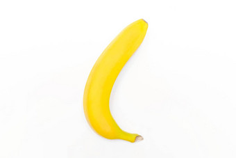 <strong>黄</strong>色的水果<strong>新鲜</strong>的成熟的<strong>香蕉</strong>孤立的白色背景