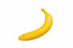 黄色的水果新鲜的成熟的香蕉孤立的白色背景