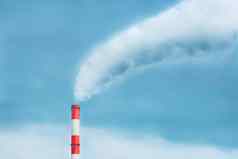 环境污染生态问题烟管热权力植物蓝色的天空