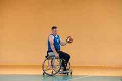 战争无效的轮椅火车球篮球俱乐部培训专业体育设备禁用概念体育运动人残疾的人