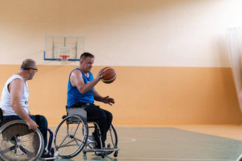 禁用战争退伍军人行动玩篮球篮球法院专业体育设备禁用