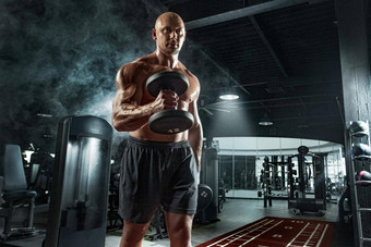健美运动员运动员火车健身房运动肌肉发达的的家伙杠铃体育运动健身动机个人体育娱乐