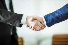 概念可靠的伙伴关系握手业务合作伙伴