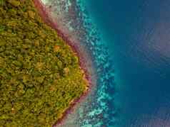 KOH斐斐泰国绿松石清晰的水泰国KOH风景优美的空中视图KOH斐斐岛泰国