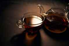 新鲜酿造茶热喝早....早餐自然产品